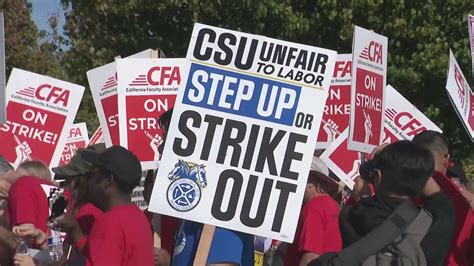 Unionized faculty members on strike at Cal State L.A. as final exams loom 